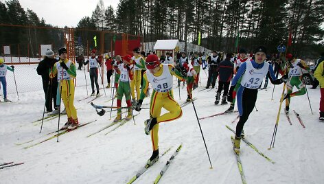 Slidinėjimo maratonas Trakuose