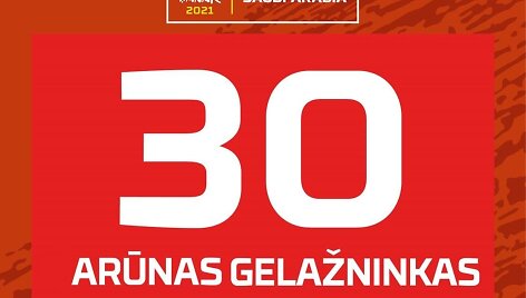 Arūno Gelažninko numeris 2021 m. Dakaro ralyje