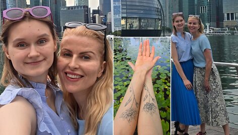 Rūtos Mikelkevičiūtės atostogos su dukra Singapūre