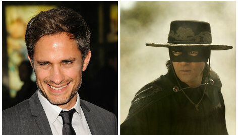 Gaelis Garcia Bernalis ir Antonio Banderasas filme &bdquo;Legenda apie Zoro&ldquo;