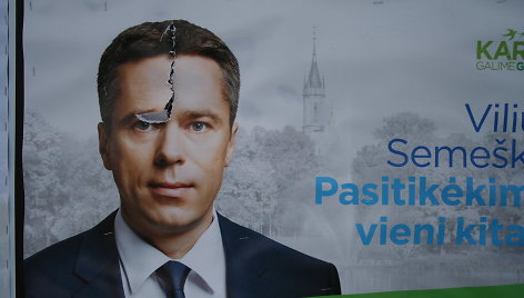 Druskininkuose suniokoti plakatai