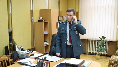 &Scaron;iaulių apskrities vyriausiojo policijos komisariato (AVPK) vir&scaron;ininko pavaduotojas R.&Scaron;iumberevičius 