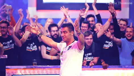 2019m. Pasaulio pokerio čempionas Hosseinas Ensanas / organizatorių nuotr.