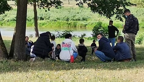 Sulaikyti migrantai