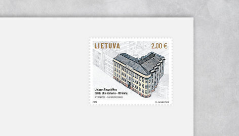 Pa&scaron;to ženklas Žemės ūkio rūmų &scaron;imtmečiui