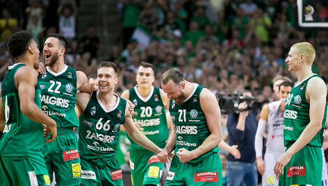 Žalgiriečių triumfo akimirkos tapus LKL čempionais