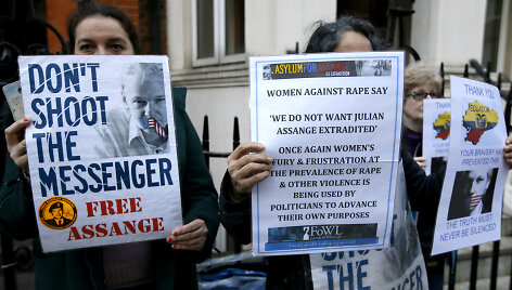 Juliano Assange'o rėmėjai
