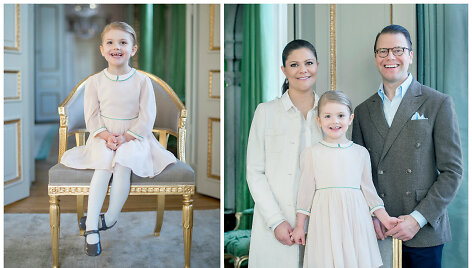 &Scaron;vedijos princesė Estelle su tėvais &ndash; princese Victoria ir princu&nbsp;Danieliu