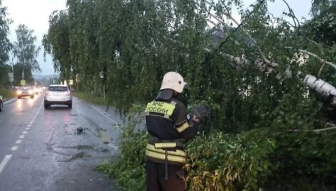 Uraganas Rusijoje nusiaubė Ku&scaron;vos miestą
