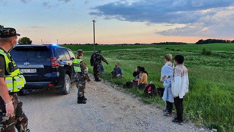 Sulaikyti migrantai