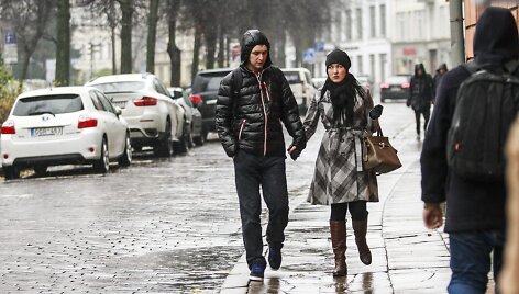 Lietingas &scaron;e&scaron;tadienis Vilniuje