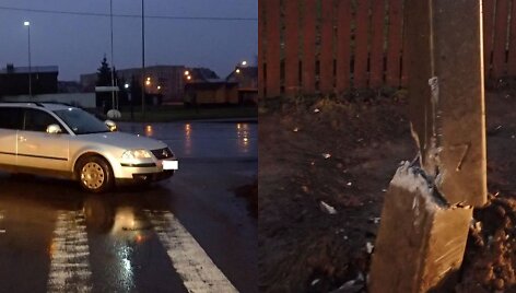 &bdquo;Passat&ldquo; avarija Kauno Žemaičių plente