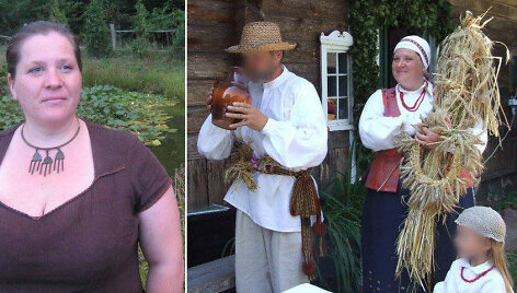 Pravieni&scaron;kių folkloro ansamblio &bdquo;Praviena&ldquo; vadovė Ernesta Žiūkienė
