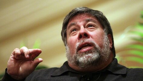 vienas i&scaron; kompanijos &bdquo;Apple&ldquo; įkūrėjų Steve&lsquo;as Wozniakas.