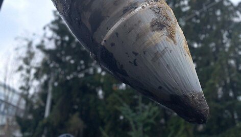 Kyjive neutralizuota raketos &bdquo;Kinžal&ldquo; kovinė galvutė