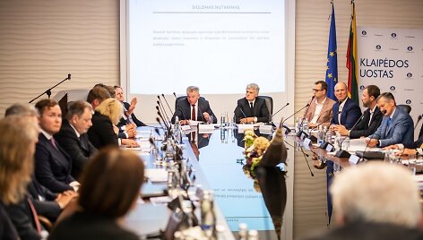 Uosto plėtojimo tarybos posėdis Klaipėdoje