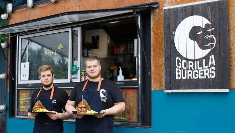 „Gorilla Burgers“ savininkai Paulius ir Rokas