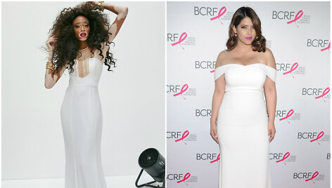 Winnie Harlow (kairėje) ir Denise Bidot (de&scaron;inėje)