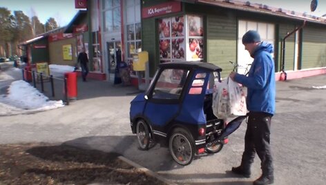 &bdquo;PodRide&ldquo; transporto priemonės pagrindas &ndash; elektrinis dviratis su 14 pavarų sistema. 