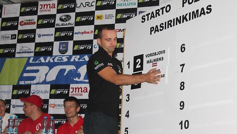 &bdquo;300 Lakes Rally&ldquo; starto pozicijų pasirinkimas