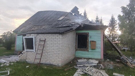 Roki&scaron;kio rajone per sprogimą sugriuvo namas