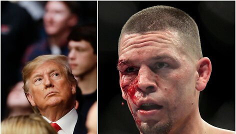 Donaldas Trumpas atėjo pasižiūrėti UFC kovų.