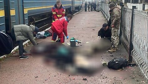 Ukrainoje vyras susprogdino granatą traukinyje
