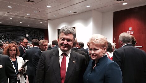 Dalia Grybauskaitė susitiko su Ukrainos prezidentu Petro Poro&scaron;enka.