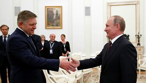 Robertas Fico ir Vladimiras Putinas