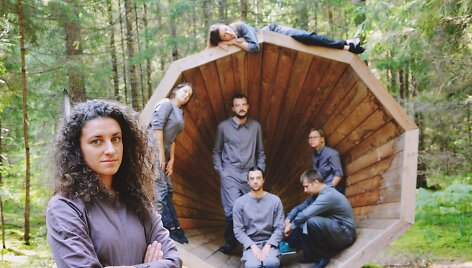 Karolina Žernytė ir V&scaron;Į &bdquo;Pojūčio teatro&ldquo; komanda