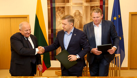 Vytautas Kamblevičius, Ramūnas Karbauskis, Andrius Palionis