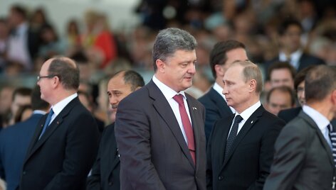 Petro Poro&scaron;enka ir Vladimiras Putinas