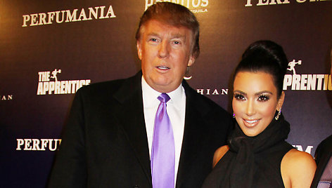 Donaldas Trumpas ir Kim Kardashian 2010 metais