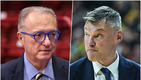 Maurizio Gherardini ir &Scaron;arūnas Jasikevičius
