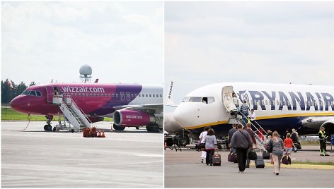 „Ryanair“ ir „WizzAir“ avialinijos