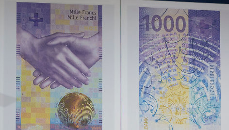 Naujasis 1000 Šveicarijos frankų banknotas