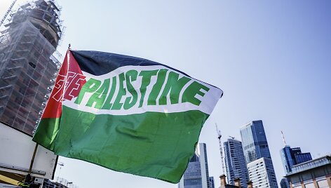 Palestinos vėliava / Andreas Arnold / dpa/picture-alliance