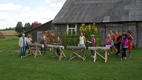 Projekto &bdquo;Lauku sēta&ldquo; akimirka