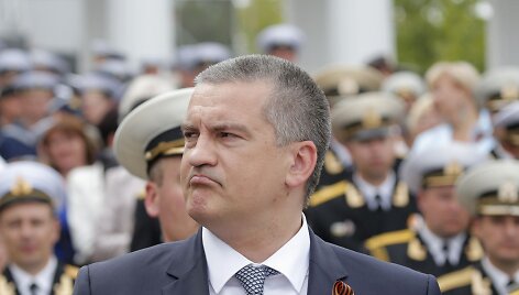 partijos &bdquo;Rusų vienybė&ldquo; lyderis Sergejus Aksionovas Sevastopolyje