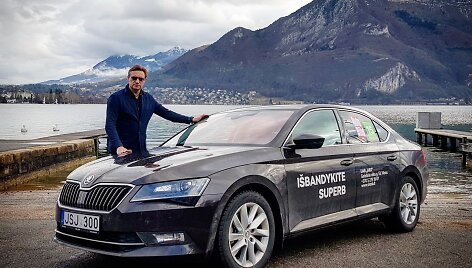 &bdquo;&Scaron;koda Superb&ldquo; kelionė i&scaron; Ženevos į Vilnių
