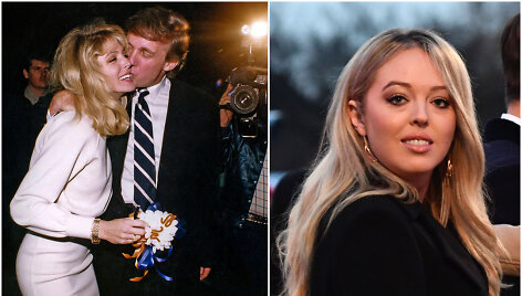 Donaldas Trumpas su Marla Maples ir Tiffany Trump