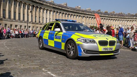 BMW policijos automobilis Jungtinėje Karalystėje