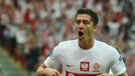 Lenkų rinktinės superžvaigždė Robertas Lewandowskis tiki pergale prie&scaron; Čekiją.