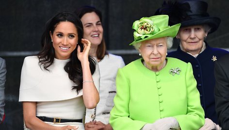 Sasekso hercogienė Meghan ir karalienė Elizabeth II