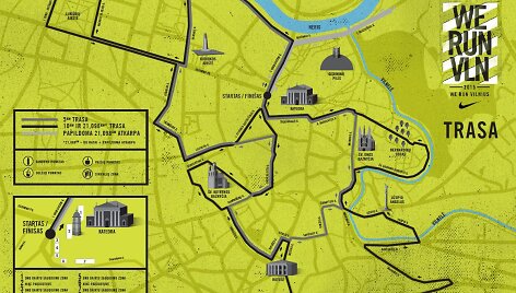 &bdquo;DNB | NIKE We Run Vilnius&ldquo; trasa