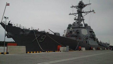 Klaipėdoje prisišvartavo JAV karo laivas „USS OSCAR AUSTIN“