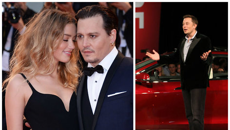 Su Johnny Deppu besiskirianti Amber Heard laiką leidžia milijardieriaus Elono Musko draugijoje