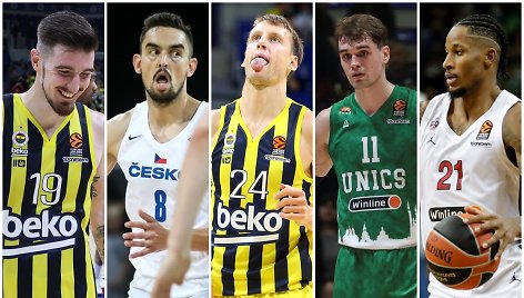 Nando de Colo, Tomašas Satoransky, Janas Vesely, Mario Hezonja ir Willas Clyburnas