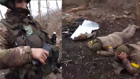 Rusijos kariai su&scaron;audė ukrainiečių karo belaisvius