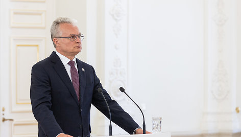 Prezidento Gitano Nausėdos ir Lenkijos vadovu Andrzejaus Dudos spaudos konferencija